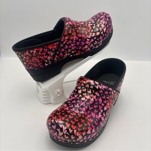 Dansko Women's Multicolor Heart Mules